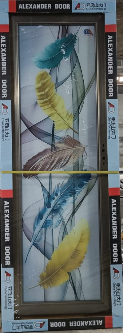 China Double Tempered Aluminium Glass door - 10099