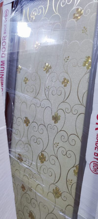 China Double Tempered Aluminium Glass door - 1008