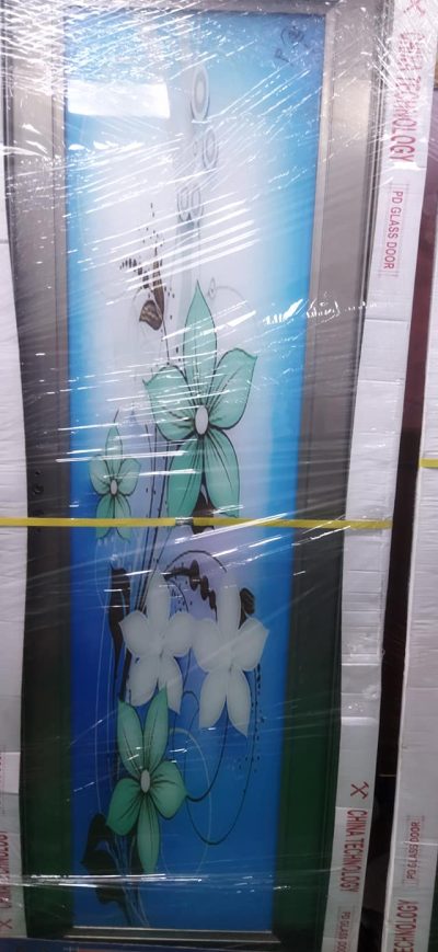China Double Tempered Aluminium Glass door - 10053