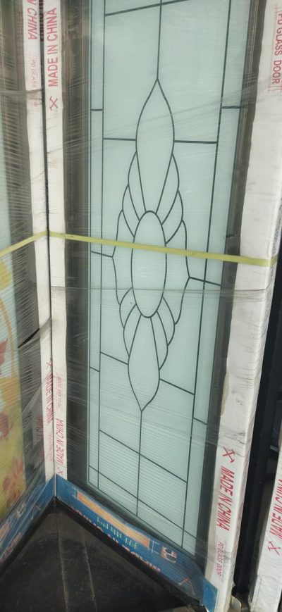 China Double Tempered Aluminium Glass door - 10056
