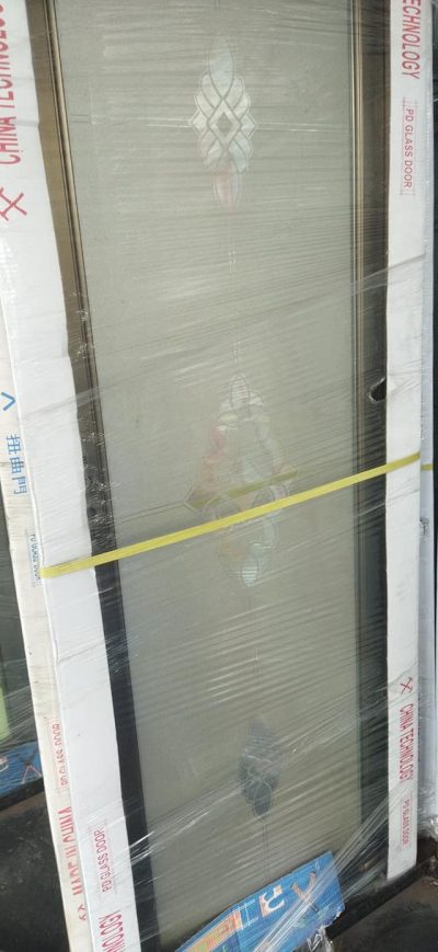China Double Tempered Aluminium Glass door - 10059 - Image 2