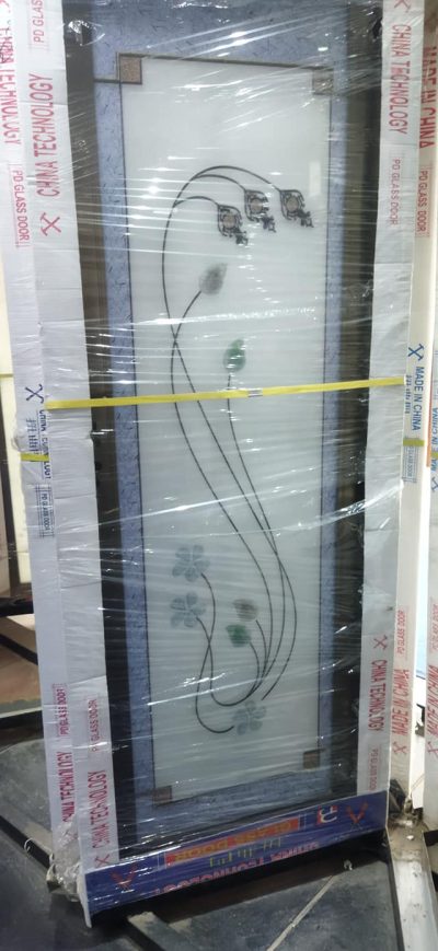 China Double Tempered Aluminium Glass door - 10063