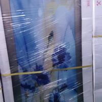 China Double Tempered Aluminium Glass door – 10066
