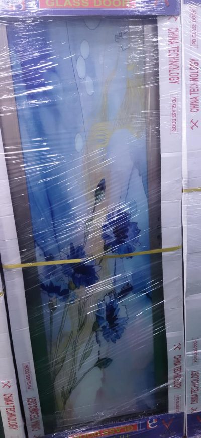 China Double Tempered Aluminium Glass door - 10066