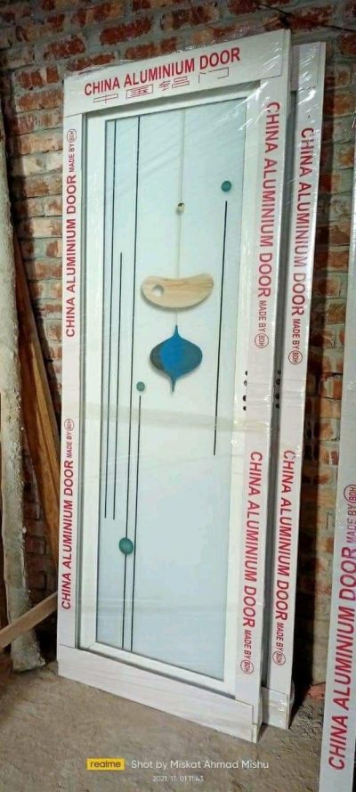 China Double Tempered Aluminium Glass door - 10049