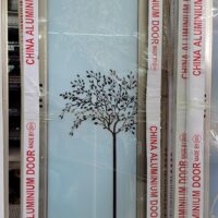 China Double Tempered Aluminium Glass door – 10029
