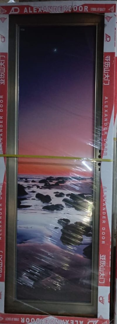 China Double Tempered Aluminium Glass door - 10084 - Image 2