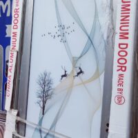 China Double Tempered Aluminium Glass door – 10024