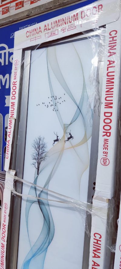 China Double Tempered Aluminium Glass door - 10024 - Image 2