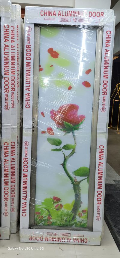 China Double Tempered Aluminium Glass door - 10026 - Image 2