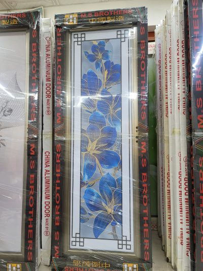 China Double Tempered Aluminium Glass door - 10023