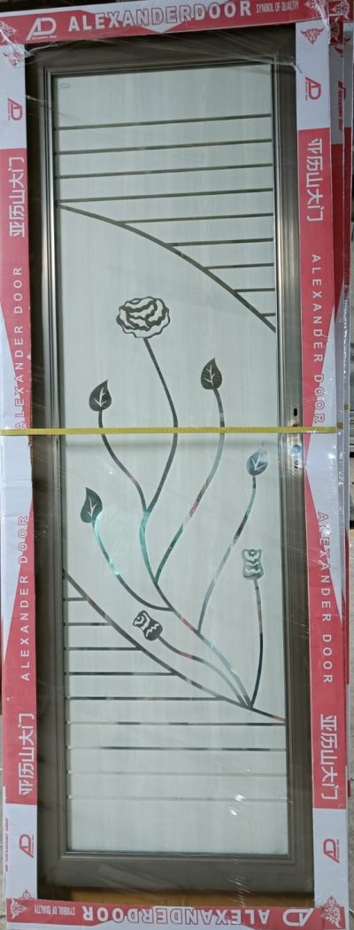 China Double Tempered Aluminium Glass door - 10081 - Image 2