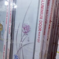 China Double Tempered Aluminium Glass door – 10018