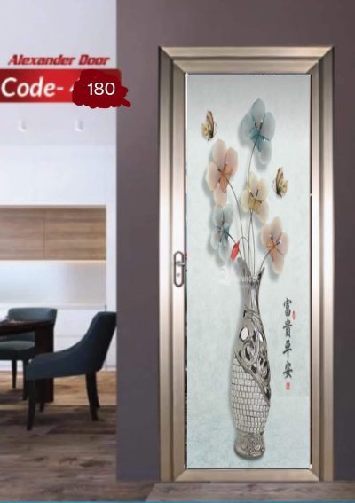 China Double Tempered Aluminium Glass door - 10079 - Image 2