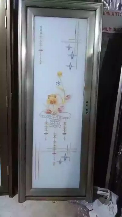 China Double Tempered Aluminium Glass door - 10015 - Image 2