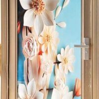 China Double Tempered Aluminium Glass door -100116