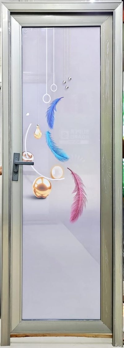 China Double Tempered Aluminium Glass door - 1009 - Image 2