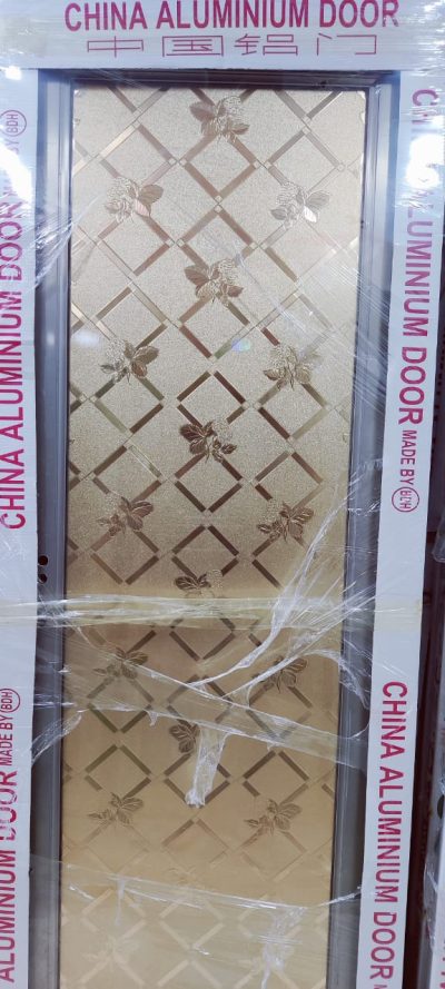 China Double Tempered Aluminium Glass door - 10012 - Image 2