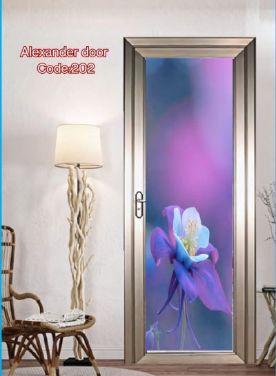 China Double Tempered Aluminium Glass door - 10077