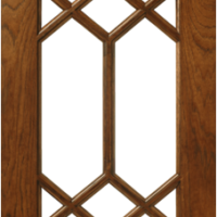 Burma Teak Segun Wooden Lacquer Glass Door – 1095