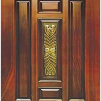 Burma Teak Lacquer Door – 1029