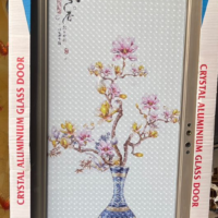 China Double Tempered Aluminium Glass door – 100103