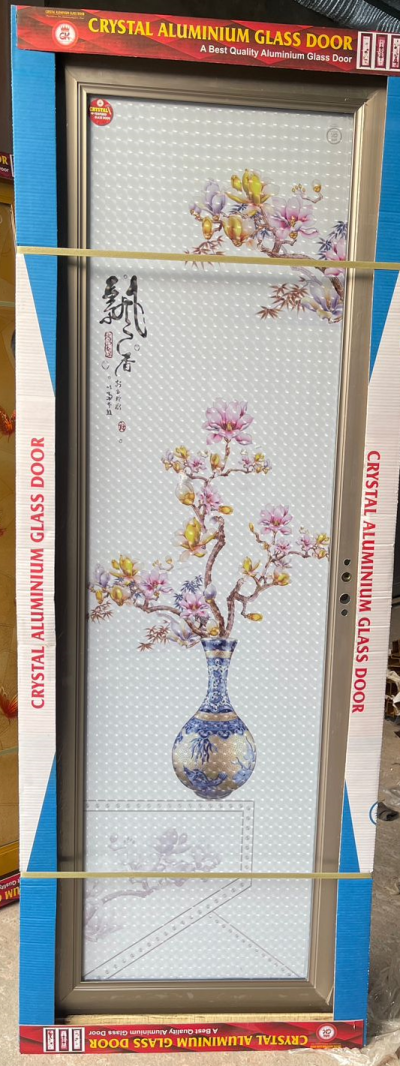 China Double Tempered Aluminium Glass door - 100103
