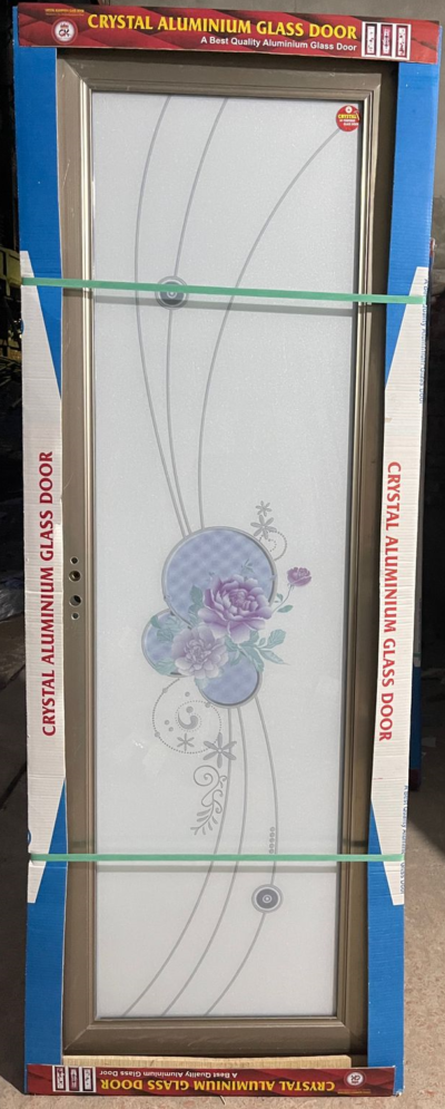China Double Tempered Aluminium Glass door - 100105
