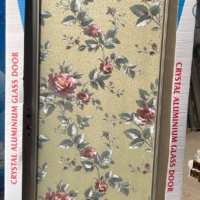 China Double Tempered Aluminium Glass door – 100106