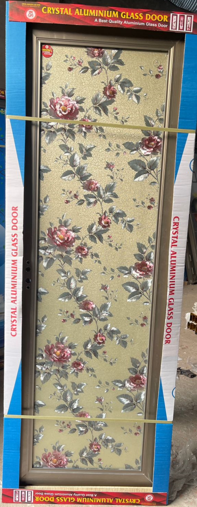 China Double Tempered Aluminium Glass door - 100106