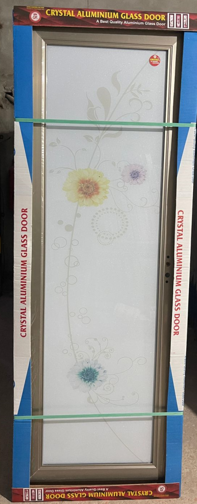 China Double Tempered Aluminium Glass door - 100108