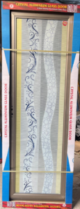 China Double Tempered Aluminium Glass door