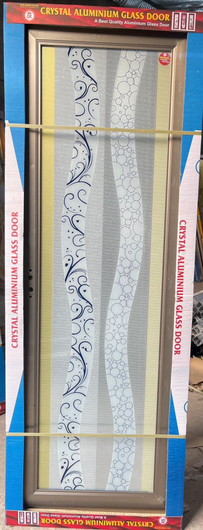 China Double Tempered Aluminium Glass door - 100109