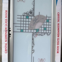 China Double Tempered Aluminium Glass door – 100110