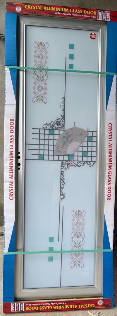 China Double Tempered Aluminium Glass door - 100110