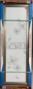 China Double Tempered Aluminium Glass door