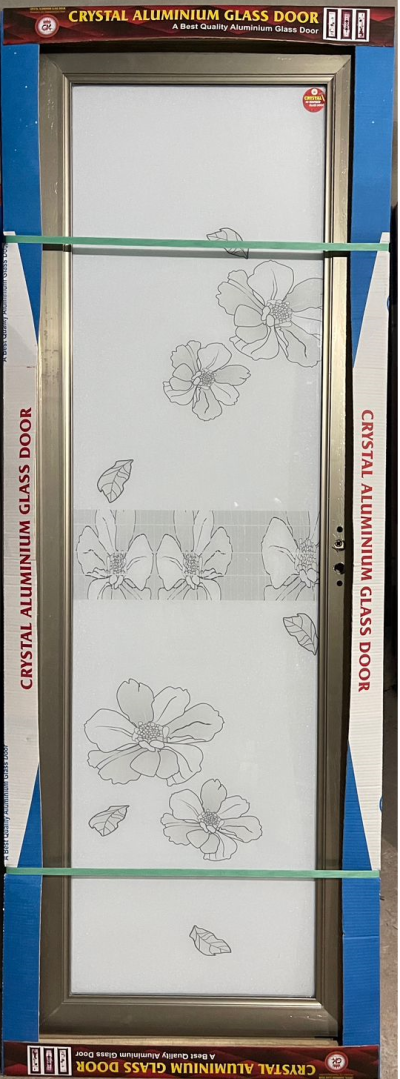 China Double Tempered Aluminium Glass door
