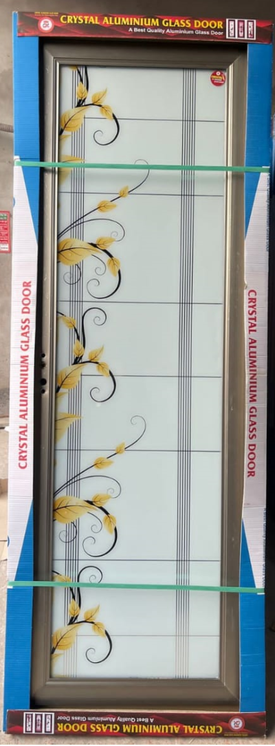 China Double Tempered Aluminium Glass door - 100113