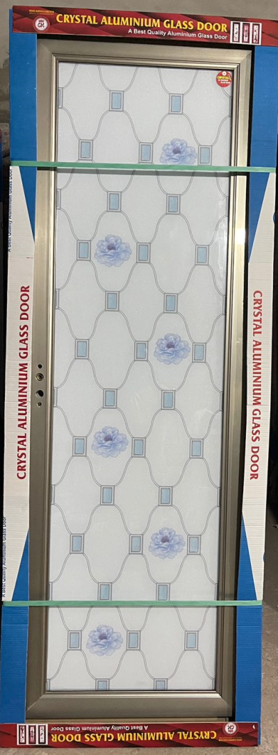 China Double Tempered Aluminium Glass door - 100114