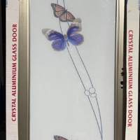 China Double Tempered Aluminium Glass door – 100115