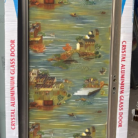 China Double Tempered Aluminium Glass door – 100116