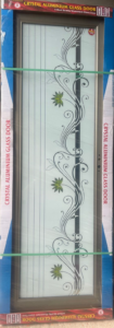 Double Tempered Aluminium Glass door