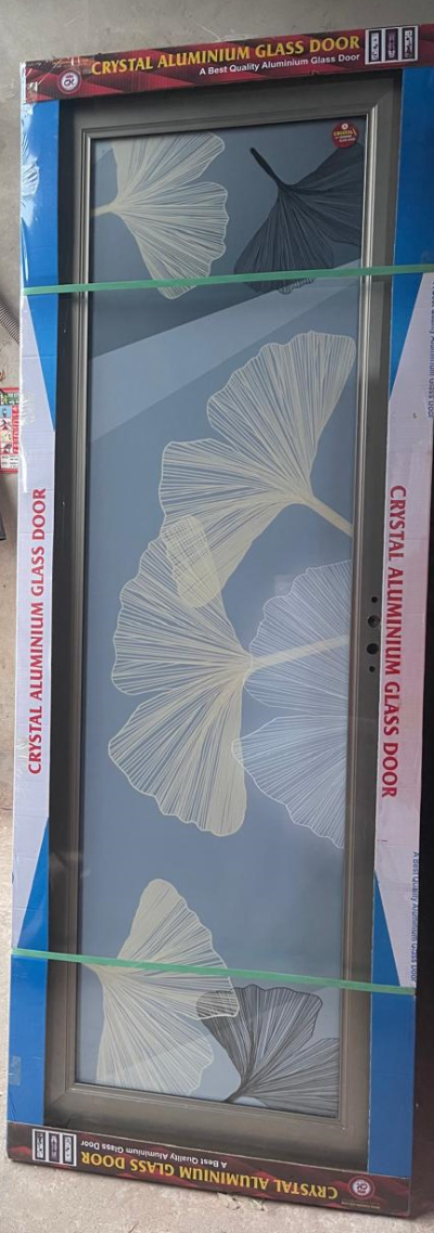 China Double Tempered Aluminium Glass door - 10096
