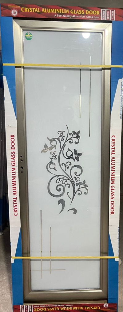 China Double Tempered Aluminium Glass door - 10098