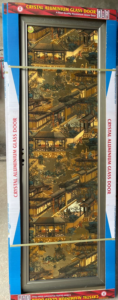 China Double Tempered Aluminium Glass door