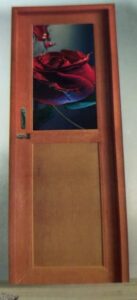 PVC Half Glass Door