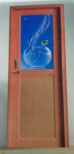 PVC Half Glass Door