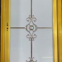 China High Tempered Aluminium Glass door Zara-1025