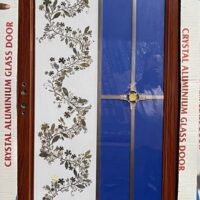 China High Tempered Aluminium Glass door Zara-1013