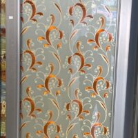 China Double Tempered Aluminium Glass door -100127